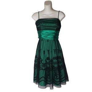 slim fit dress slacks Dark Green Teens Cocktail Dress Birthday Party Dress for Girls Trailing Gown, Dark Green / 6 main image 0
